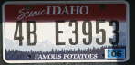 Licence Plate Idaho