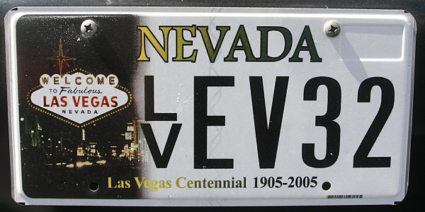 Licence Plate Nevada