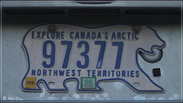 Licence Plate Northwest Territories