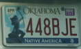 Licence Plate Oklahoma