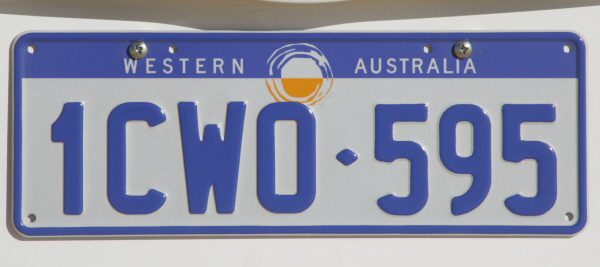 Licence Plate Western Australia