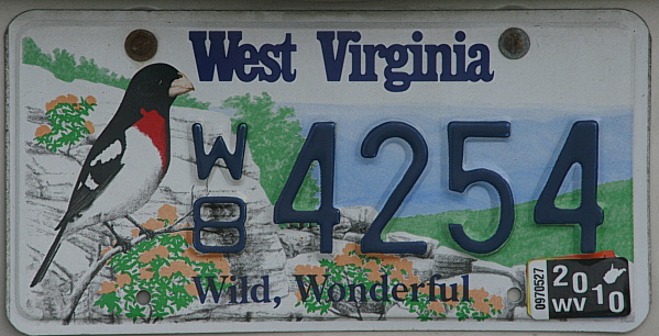 Licence Plate West Virginia