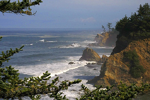 Cape Arago - Simpson Reef Overlook - northbound Cape Arago - Simpson Reef Overlook - northbound