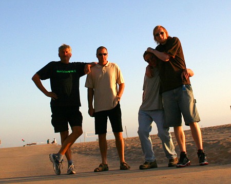 Abschiedsfoto am Strand von Santa Monica