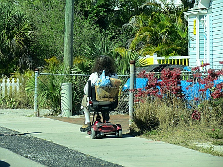 Fort Myers Beach - mit dem Rollator geht's schneller