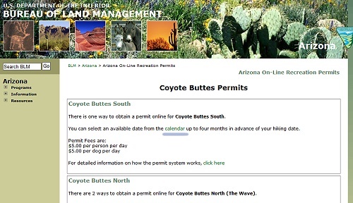 South Coyote Buttes Permit South Coyote Buttes Permit
