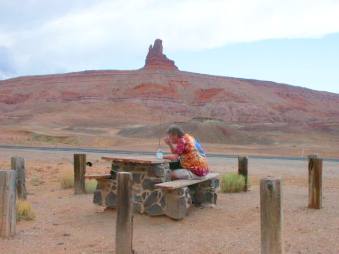 Fr�hst�ck am Monument Valley