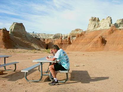 Breakfast @ Goblin Valley Breakfast @ Goblin Valley