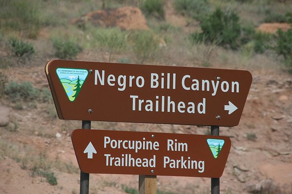 Negro Bill Canyon Trailhead Negro Bill Canyon Trailhead