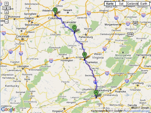 Wytheville - Charleston - Columbus