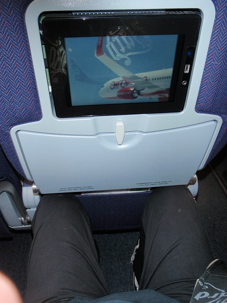 Air Berlin A 330 Sitz mit Inseat Entertainment