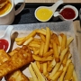 02.04.2024 - Fish & Chips mit Zitronentee bei Délifrance im HKG - 118 HK$ = 14;03 €