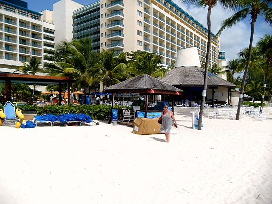 Hilton Barbados - zu wenig Schatten