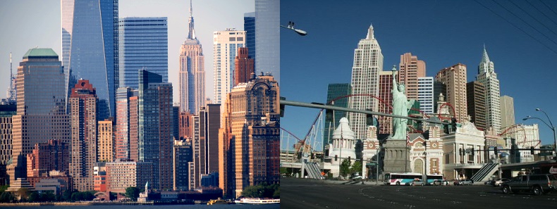 New York - links - New York New York - rechts