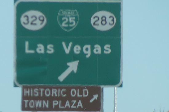 nach Las Vegas rechts ab