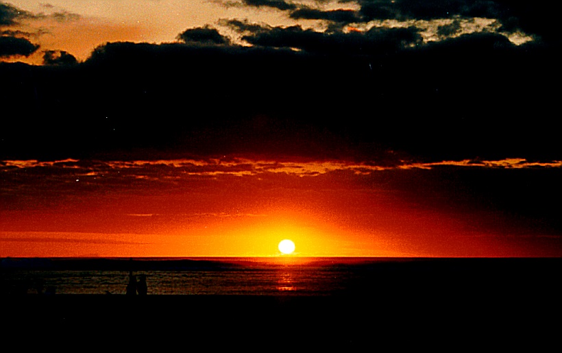 Sonnenuntergang in Flic en Flac