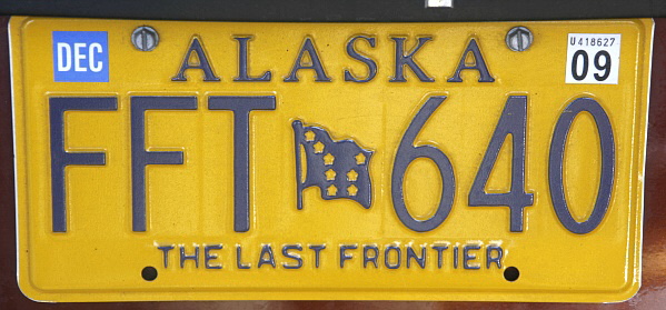 Licence Plate Alaska