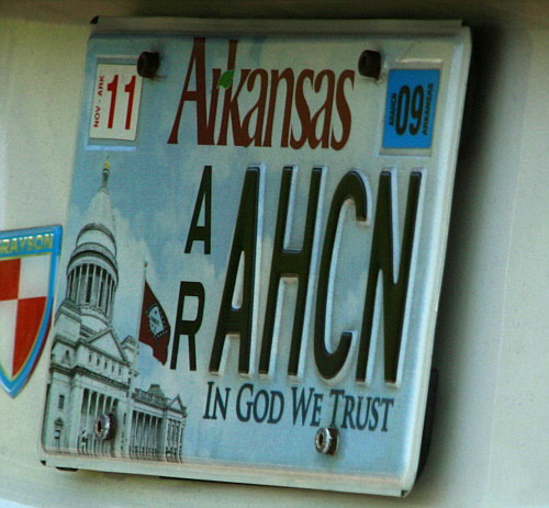 Licence Plate Arkansas