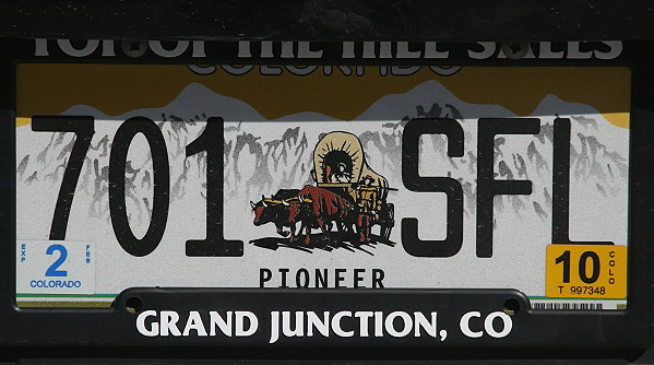 Licence Plate Colorado