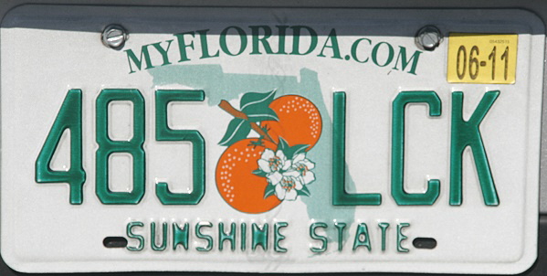 Licence Plate Florida