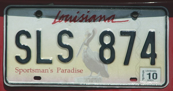 Licence Plate Louisiana