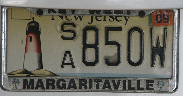 Licence Plate New Jersey