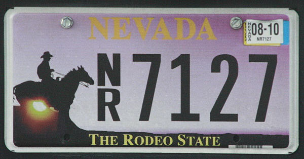 Licence Plate Nevada
