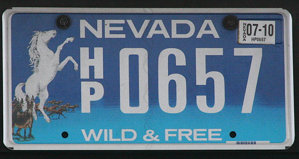 Licence Plate Nevada