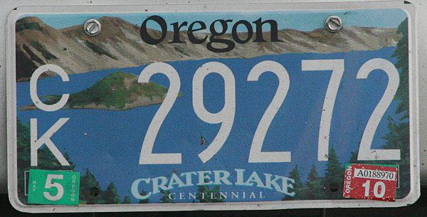 Licence Plate Oregon