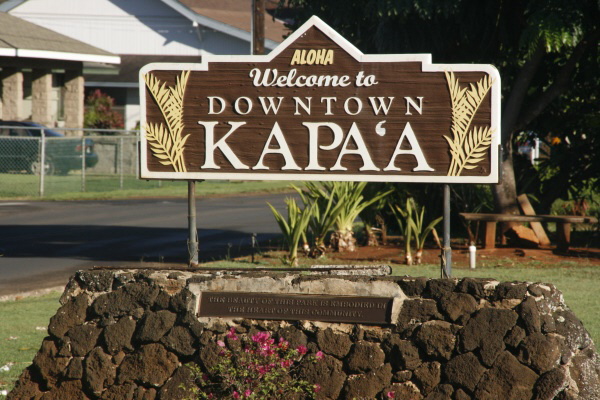 Welcome to Downtown Kapa'a