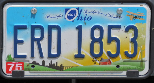 Licence Plate Ohio