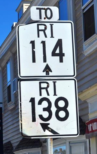 Road Sign Rhode Island