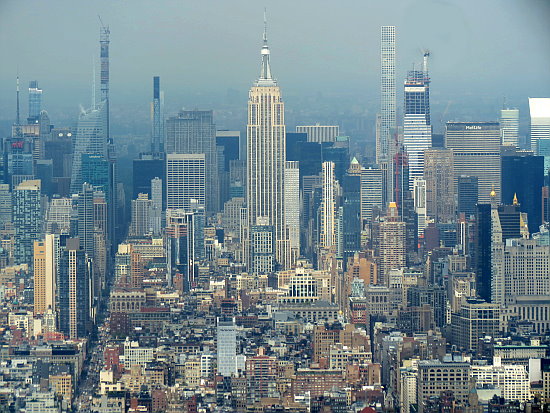 One World Observatory - Manhattan von oben eben One World Observatory - Manhattan von oben eben