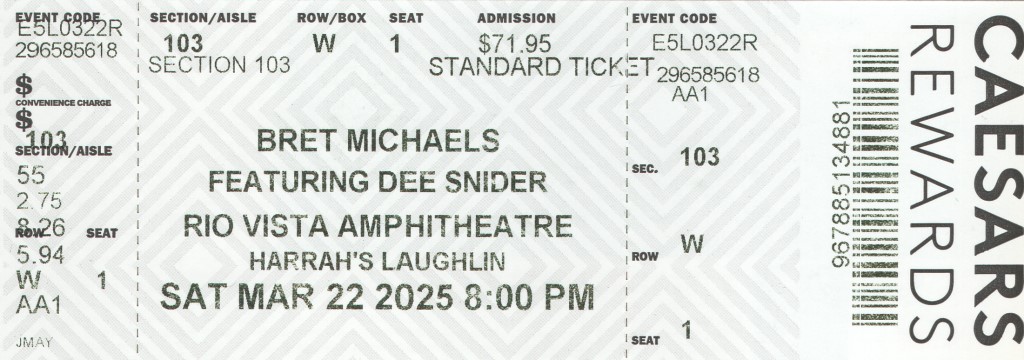 Ticket Bret Michaels