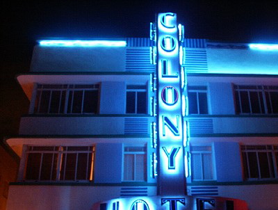 Nachts am Ocean Drive
