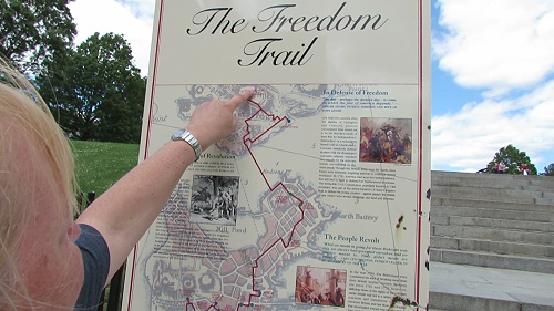 Der Freedom Trail - man kann sich nicht verlaufen. Der Freedom Trail - man kann sich nicht verlaufen.