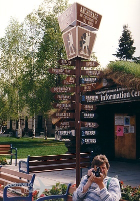 Vort dem Visitor Center in Anchorage