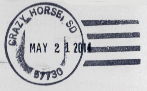 Crazy Horse Memorial Stempel Crazy Horse Memorial Stempel