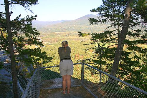 Blick von der Cathedral Ledge auf North Conway Blick von der Cathedral Ledge auf North Conway