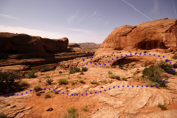 auf dem Weg zum Corona Arch auf dem Weg zum Corona Arch