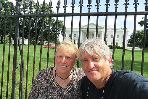 Selfie vor dem weissen Haus