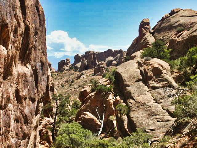 Arches Park - im Devils Garden, auf dem Weg zur�ck zum Parkplatz