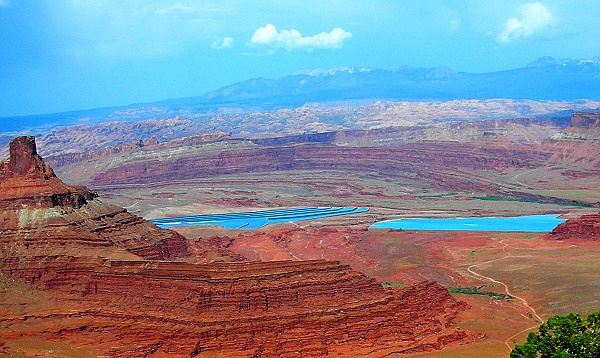 Dead Horse Point State Park - Blick auf die Potash Anlage Dead Horse Point State Park - Blick auf die Potash Anlage