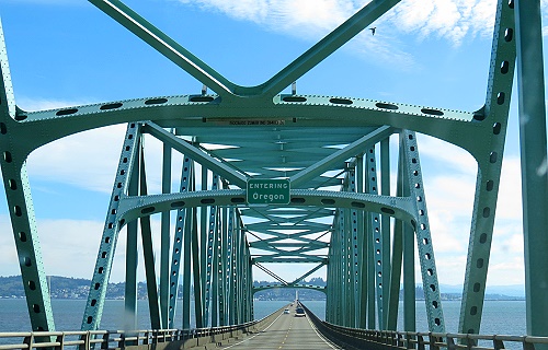 Entering Oregon - Astoria Bridge Entering Oregon - Astoria Bridge