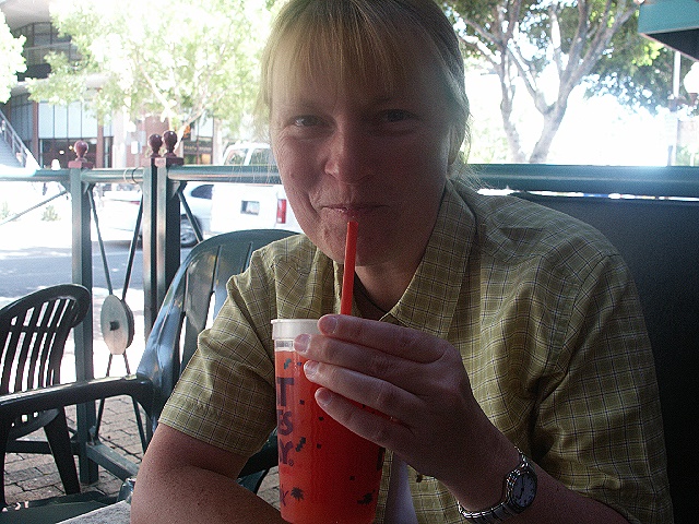 Ein letzter Drink im Fat Tuesday