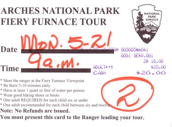 Fiery Furnace Tour
