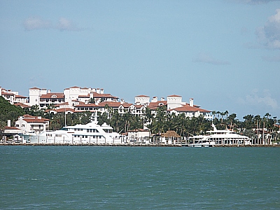 Blick auf Fisher Island