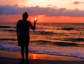 Sonnenuntergang am Loudermilk Beach