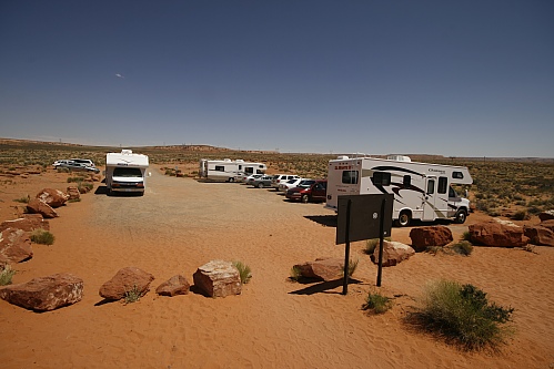 Parkplatz am Horseshoe Bend 2008 Parkplatz am Horseshoe Bend 2008