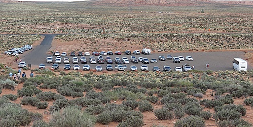 Parkplatz am Horseshoe Bend 2014 Parkplatz am Horseshoe Bend 2014